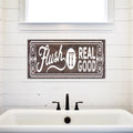 Bathroom Funny Sign | Wood Sign | Flush It Real Good