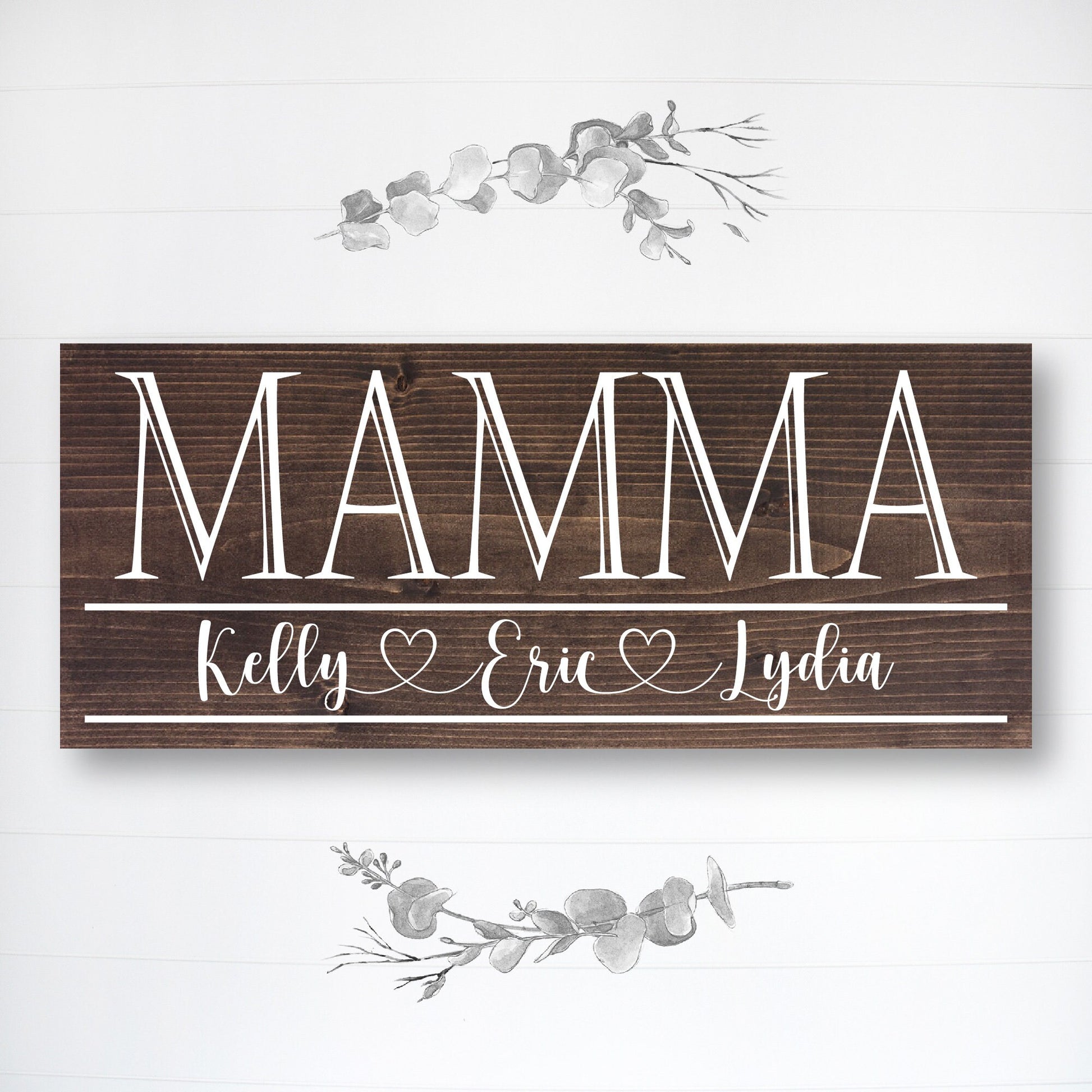 Mamma | Grandma Mother's Day Gift | Personalized Mother's Day Gift | Gift for Grandma | Custom Wood Sign