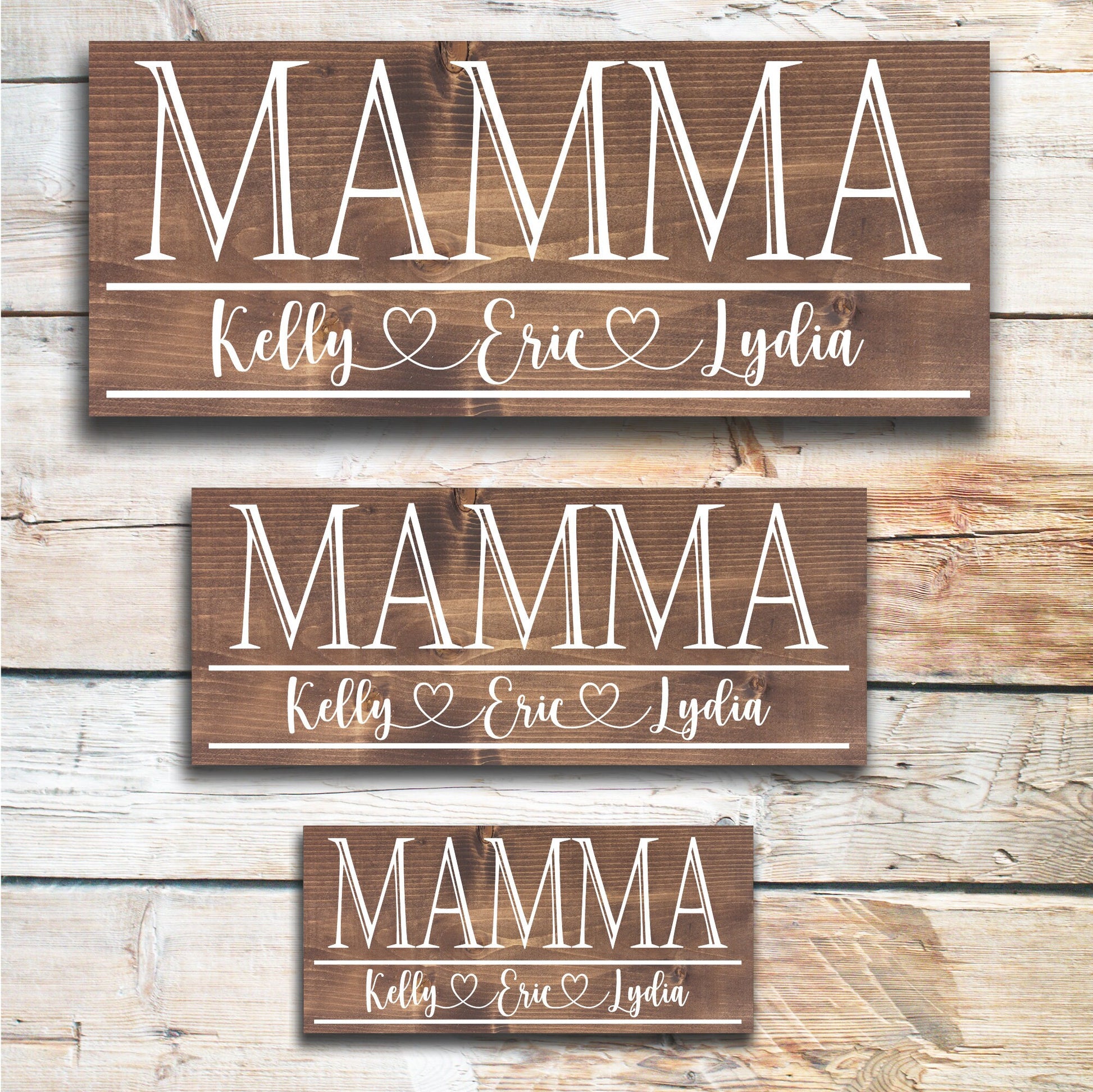 Mamma | Grandma Mother's Day Gift | Personalized Mother's Day Gift | Gift for Grandma | Custom Wood Sign