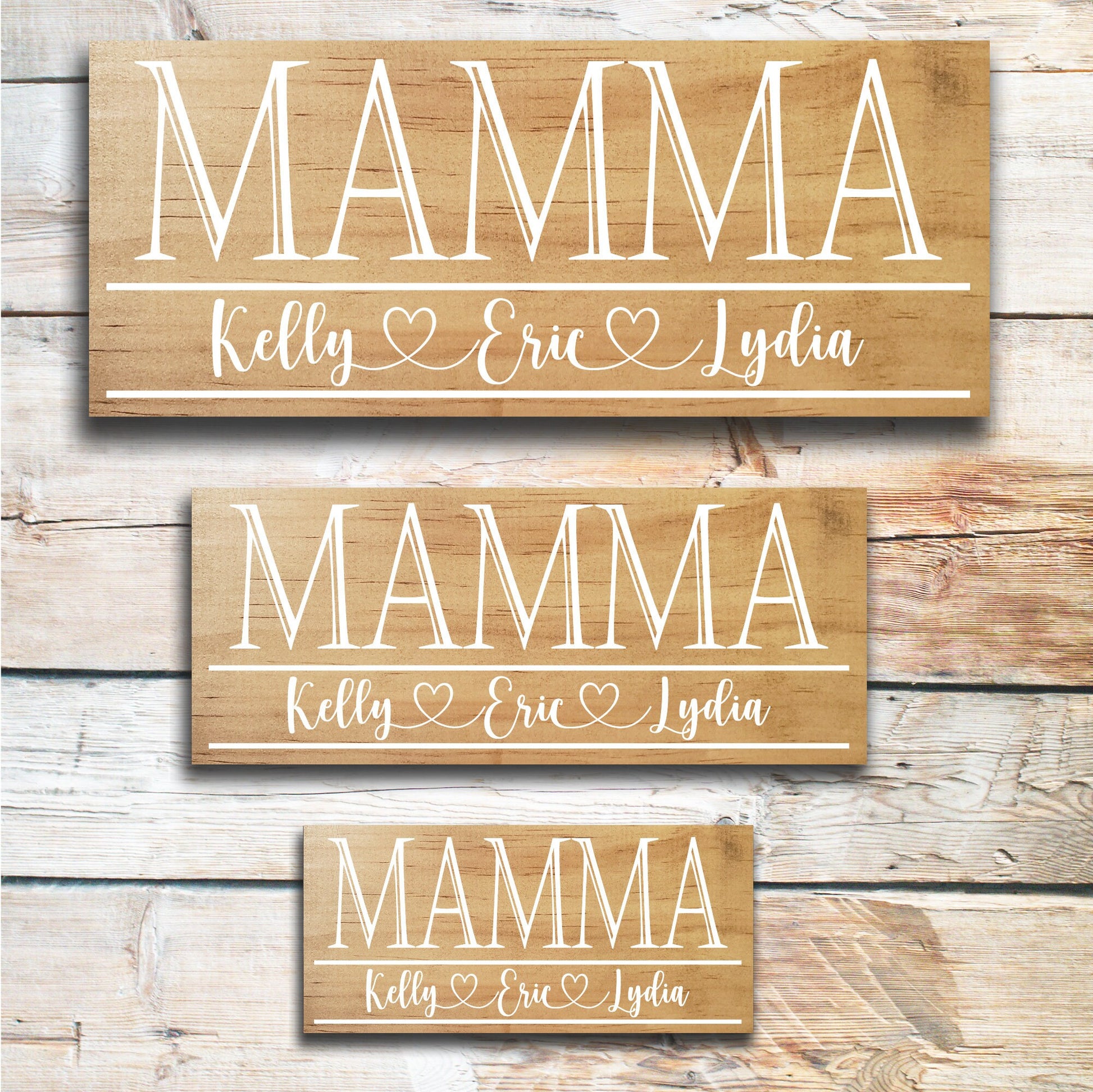 Mamma | Grandma Mother's Day Gift | Personalized Mother's Day Gift | Gift for Grandma | Custom Wood Sign