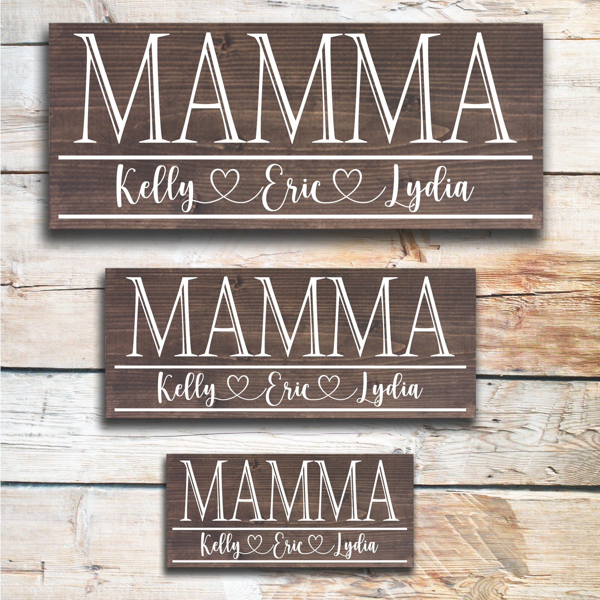 Mamma | Grandma Mother's Day Gift | Personalized Mother's Day Gift | Gift for Grandma | Custom Wood Sign