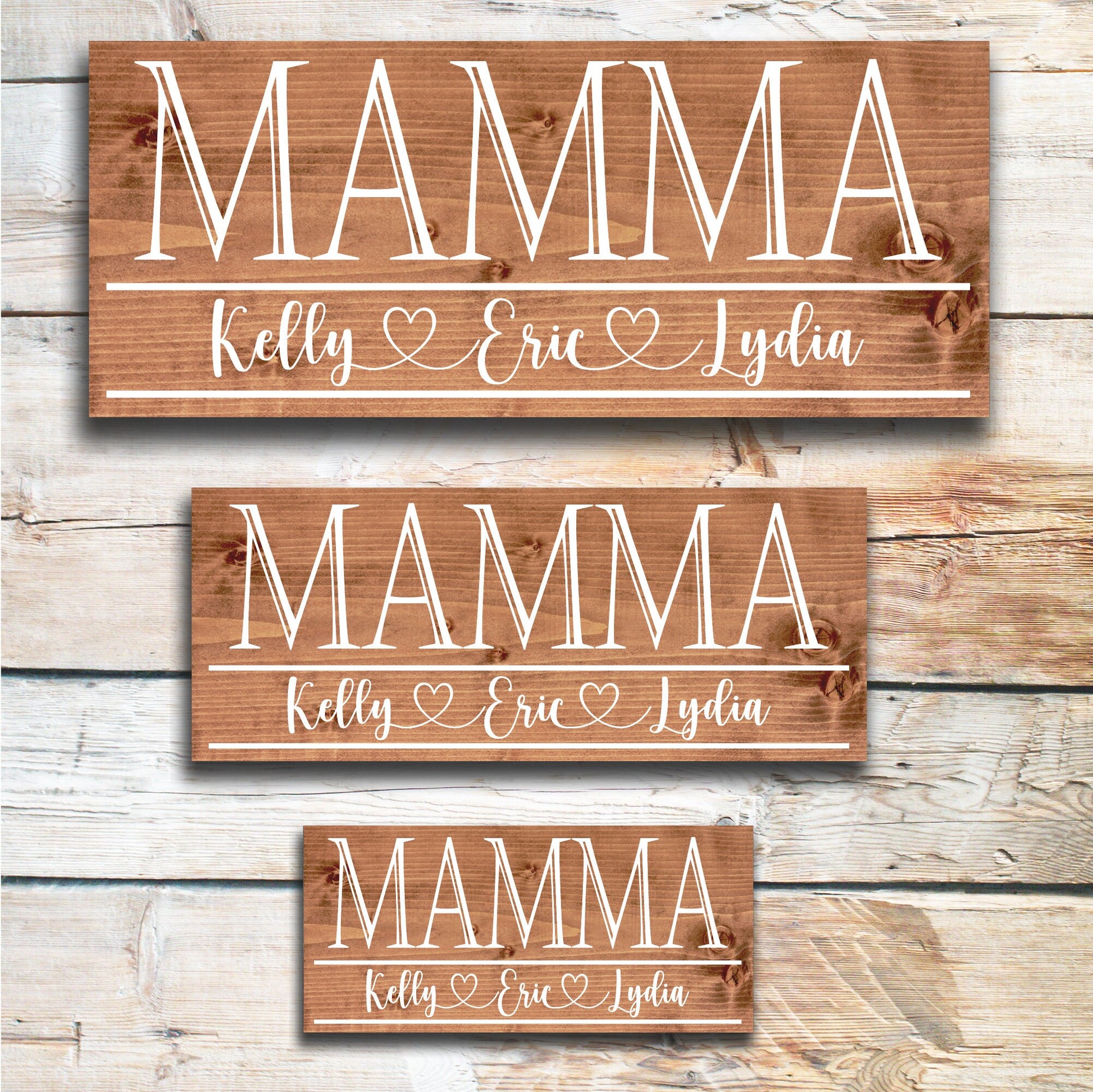 Mamma | Grandma Mother's Day Gift | Personalized Mother's Day Gift | Gift for Grandma | Custom Wood Sign
