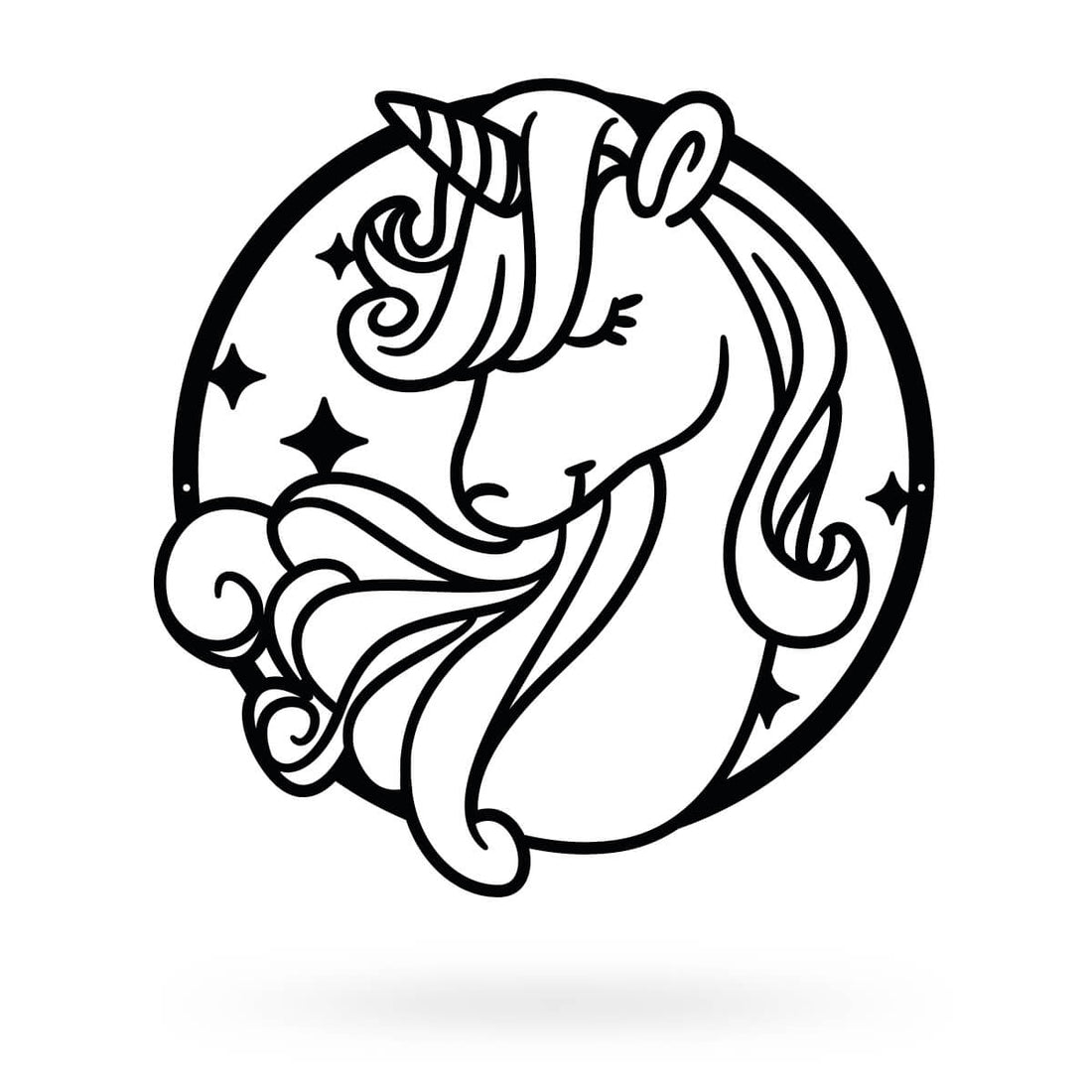 Magical Unicorn Metal Wall Art